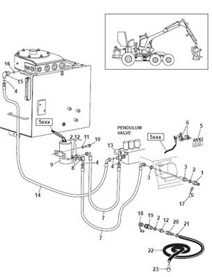 Hydraulic tank, filling pump 9992923
