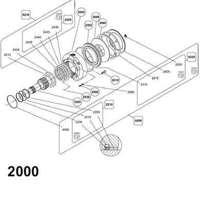 Service brake, assembly 99929339