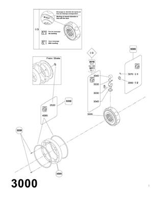 POCLAIN turret rotation motor, assembly 99929462