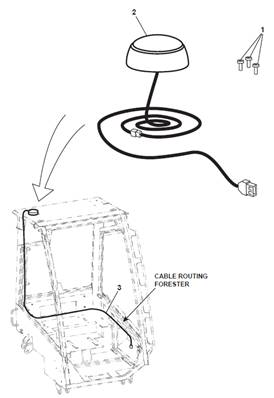 GPS antenna, mounting 9992959