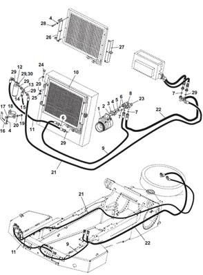 Cab air conditioning, assembly 9992982