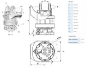 Rotator INDEXATOR GV12 Y M16 Ø173mm for 80mm links