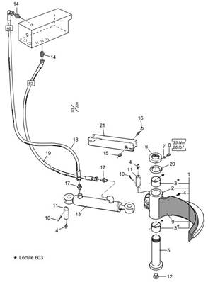 Lower delimbing knife LM006803