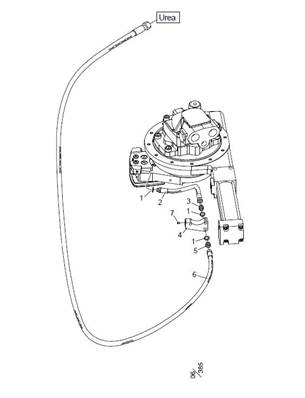 Stump treatment hose kit for saw unit SuperCut 100 LM033080