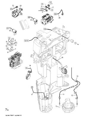 Electrical cables for LOG MATE 510 system LM0441254KABE
