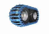 Pair of tracks bluetrack perfekt 26mm 0x0 for 750/45 Pewag 419260X0