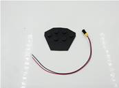 Platine buttons and light yellow LED 24V 224621