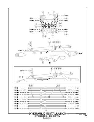 Hydraulic Installation, Stick  Boom, 'ER' System 502051131S2