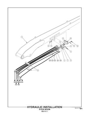 Hydraulic Installation, Stick Boom 5029652