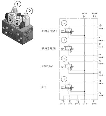 Transmission, low pressure hydraulic valve 7030134