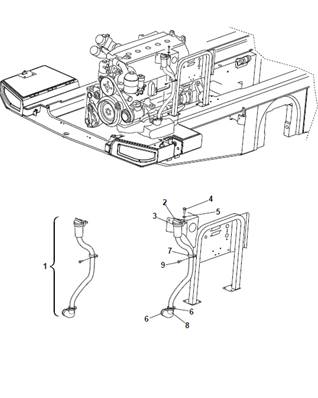 Engine oil filler neck, assembly 9991152
