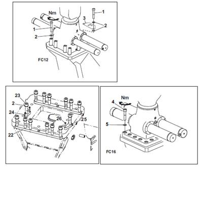 Crane fixing platform, assembly 9991352