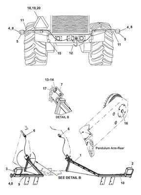 Road lighting kit, mounting 9991486