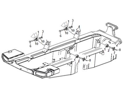 Cab support, mounting 9991559