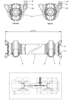 Universal joint, assembly 9991598