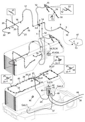 Fire-fighting system, assembly 9991860S2