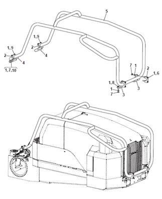 Engine bonnet arch, mounting 9992167