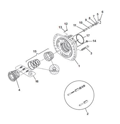 Rear feed motor, housing 9992265