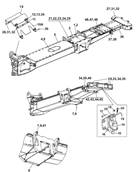 Rear frame, assembly 9992436S2