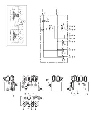 Hydraulic cradles valve, assembly 9992658