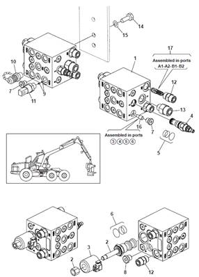 Hydraulic relief valve, assembly 9992726