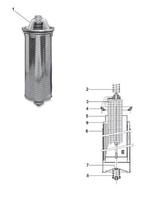 Hydraulic tank, filtration 9992731