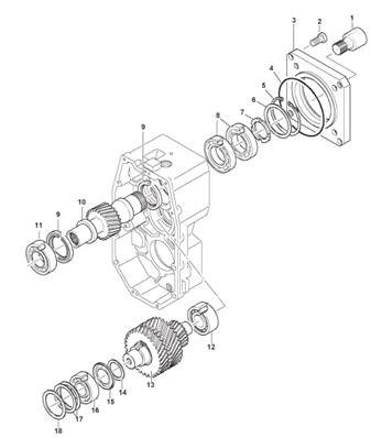 Transmission box, assembly 99929102