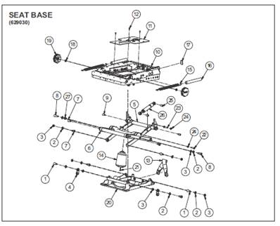 Seat 7000 BASIC, assembly 99929127
