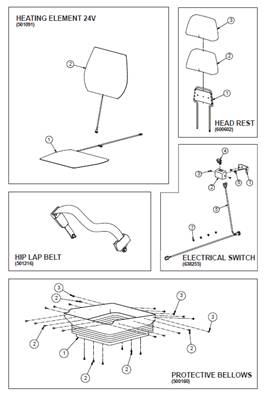 Seat 7000 BASIC, assembly 99929141