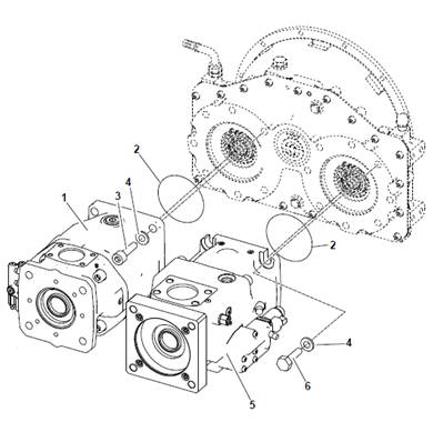 Hydraulic pumps, assembly 99929291