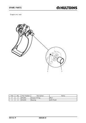 Grapple arm, male 068048802