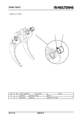 Grapple arm, female 068067800