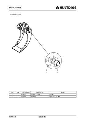 Grapple arm, male 068338305