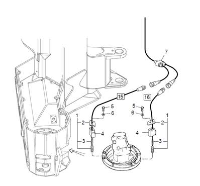 Electrical system saw unit 418,411Xl & 518 LM999013