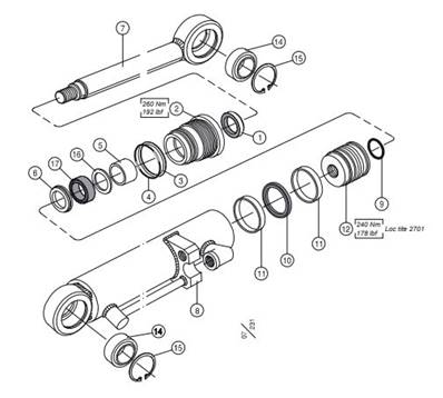 Hydraulic cylinder 50/32 LM999113