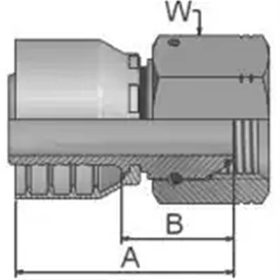 Crimp fitting Parker BSP 1 1/4 - Series 48 1EA48-20-20