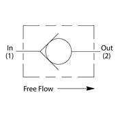 Gilbert Head Shock Valve Parker CVH103P
