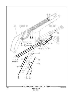 Hydraulic Installation, Main Boom 50295282S2