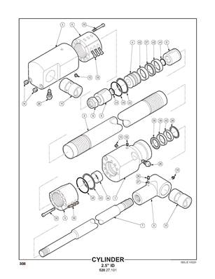 Cylinder, telescopic boom, 9.2m 52027102