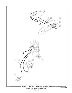 Electrical Installation, Coolant Heater System 6130642
