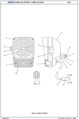 Road lighting kit, mounting 7000214