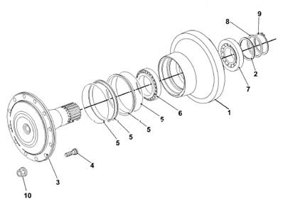 Rear feed motor, bearing 7031005