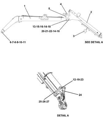 Crane 260 10m, assembly 7033653