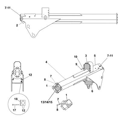 Crane 300 telescope arm 10m assembly 9900247