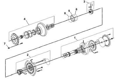 Rear drive motor, brakes 9901412