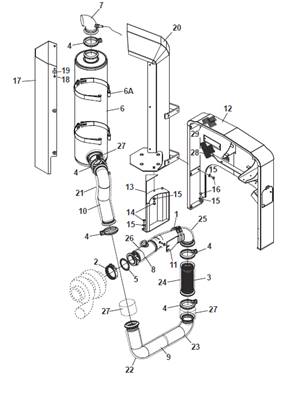 Exhaust, assembly 9905602-5621S2