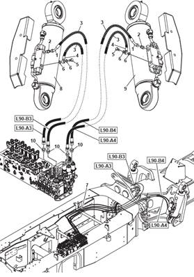 Leveling cylinders lines 9990076