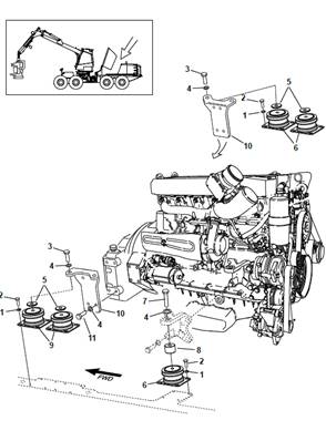 Engine mount, mounting 9991140
