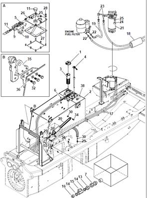 Fuel tank, assembly 9991143S2