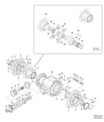 Bogie, differential 9991285S2